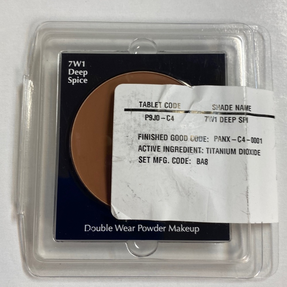 New Estée Lauder Double Wear Powder Makeup in 7W1 DEEP SPICE Tester